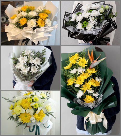 浙江省台州玉环县沙门镇灵门村白事花束代送